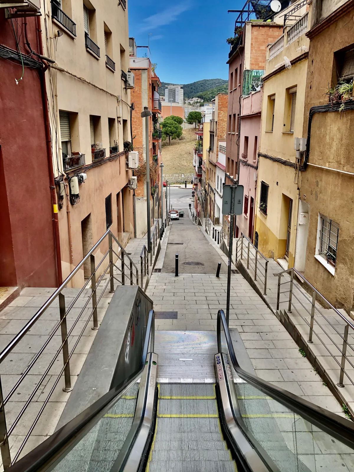 Escaleras y viviendas en Santa Gemma, La Teixonera.